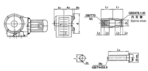 Shape and installation dimensions
