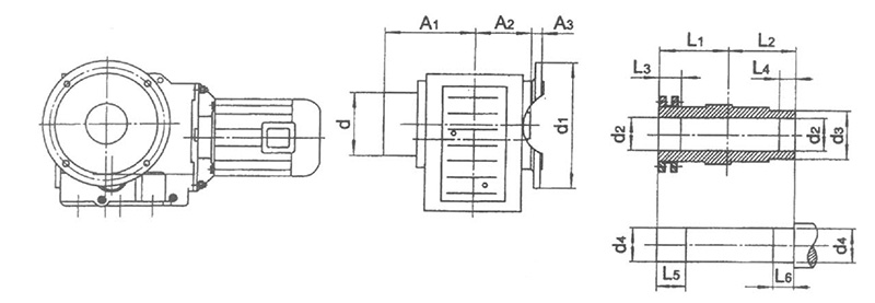 Shape and installation dimensions