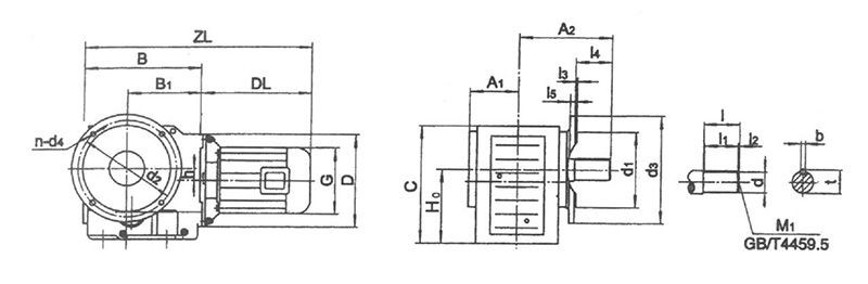 Shape and installation dimensions