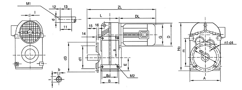 Shape and installation dimensions