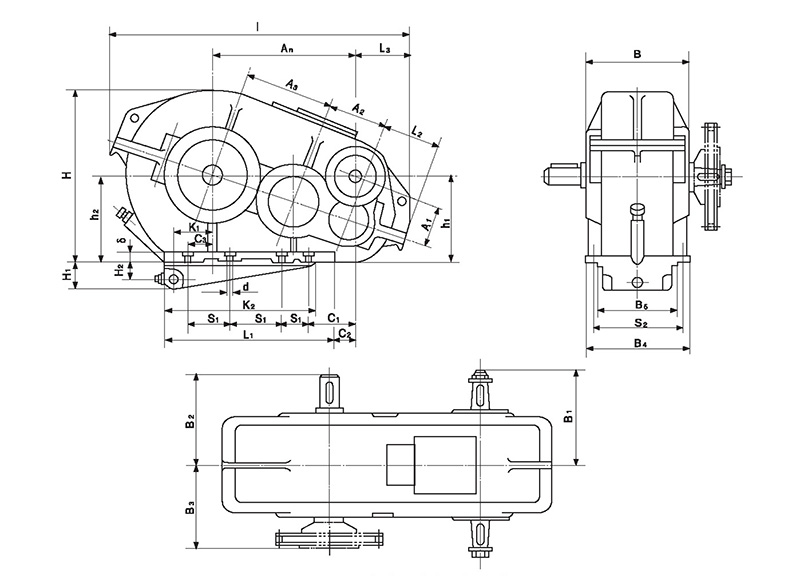 Cylindrical and medium hard gear reducer-41