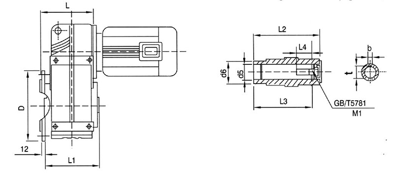 Shape and installation dimensions
