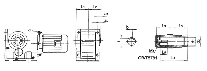 Shape and installation dimensions