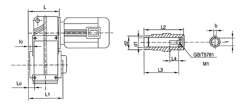 Shape and installation dimensions
