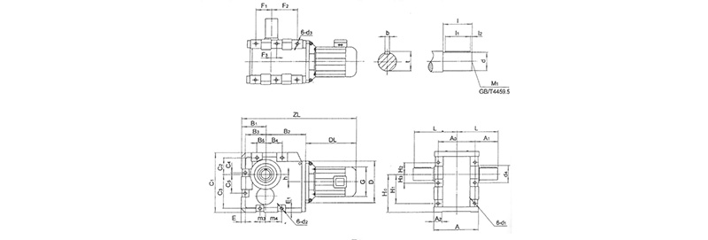 Shape and installation dimensions