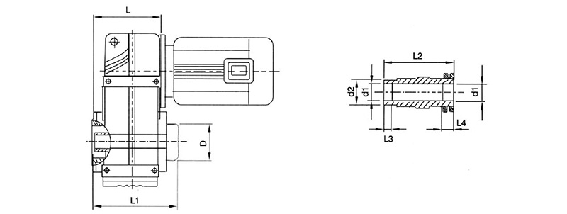 Shape and installation dimensions