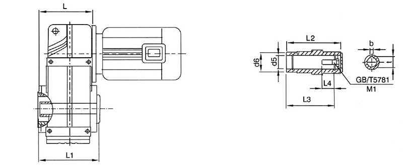 Shape and installation dimensions