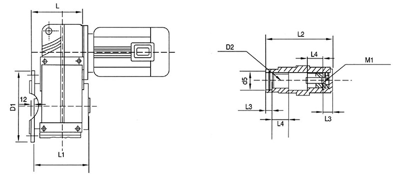 Shape and installation dimensions