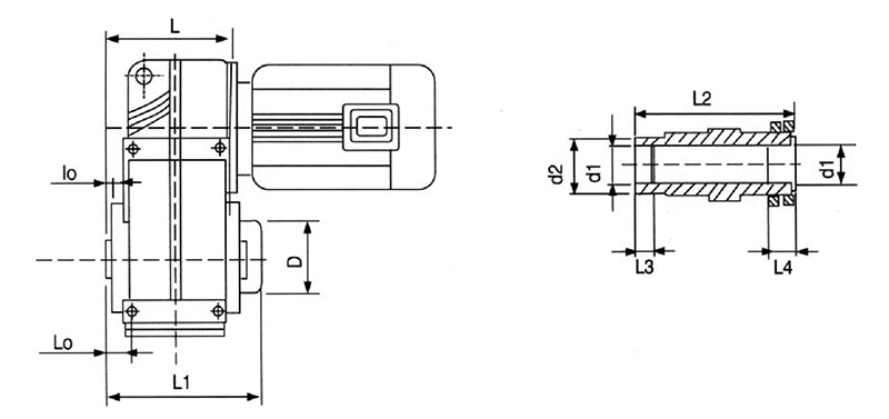 Shape and installation dimensions