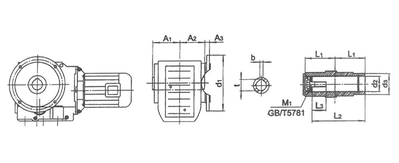 Shape and installation dimensions